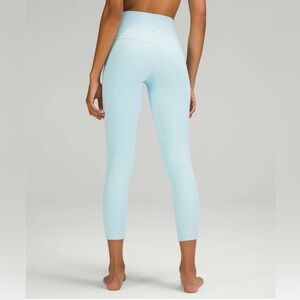 Lululemon Align High-Rise Pant 25” Icing Blue Nulu Fabric Size 6 Like New